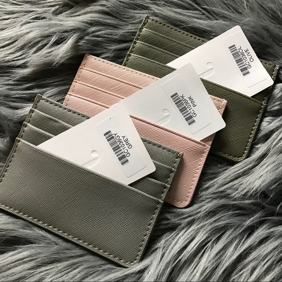 NWT ๐น SLIM CARDHOLDER | QUALITY VEGAN LEATH GREY - Picture 7 of 8